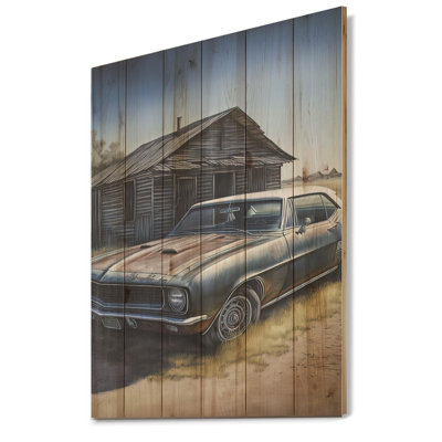 Vieille vraie grange - Art mural bois de campagne / bois de pin naturel