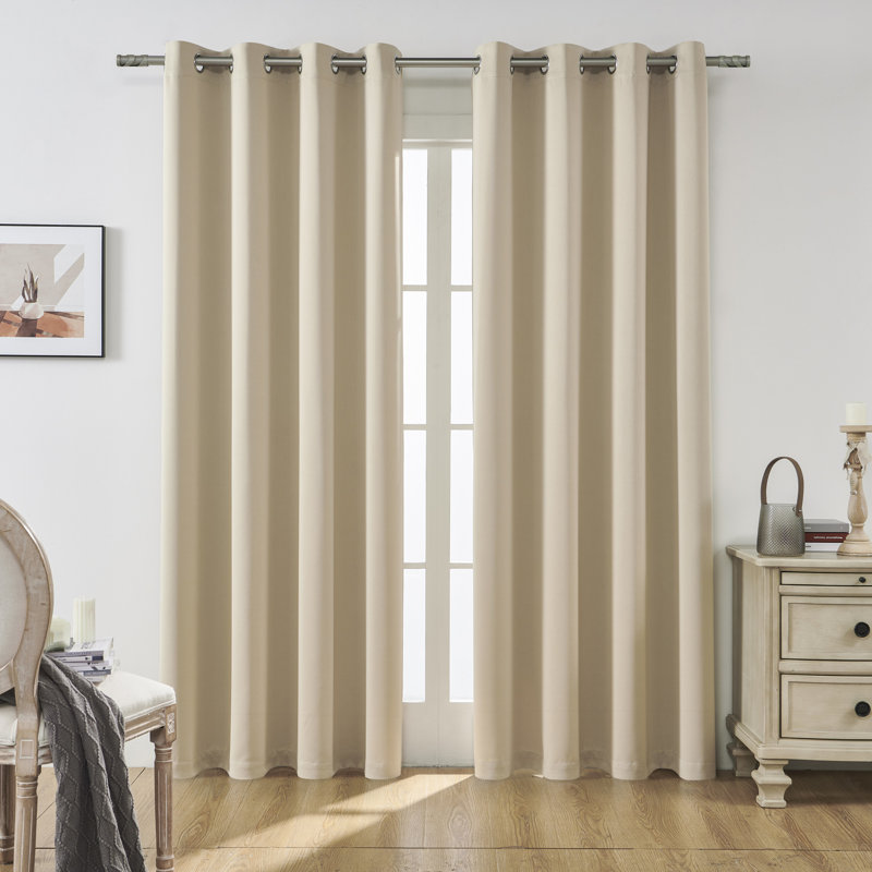 Ensemble de rideaux occultant Utopia Alley Designs, Beige