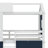 Bunk Wood House Bed With Tent-1843614669-1843614667