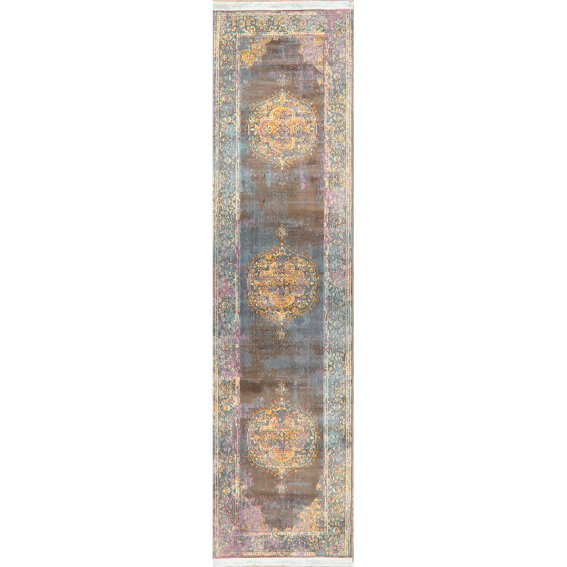 Oriental Indoor Rug, Runner 2'6" x 10'