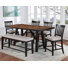 Ilcho Counter Height Extendable Dining Set