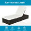 Aymelia 195cm Long Reclining Single Chaise with Cushions-735369559