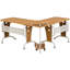 Ouida L-Shaped Metal Base Computer Desk-37190090