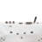 HARMONY 71" x 36" 2-Person White Whirlpool Bathtub with Dual Pump, Heater & Glass Front Panel
