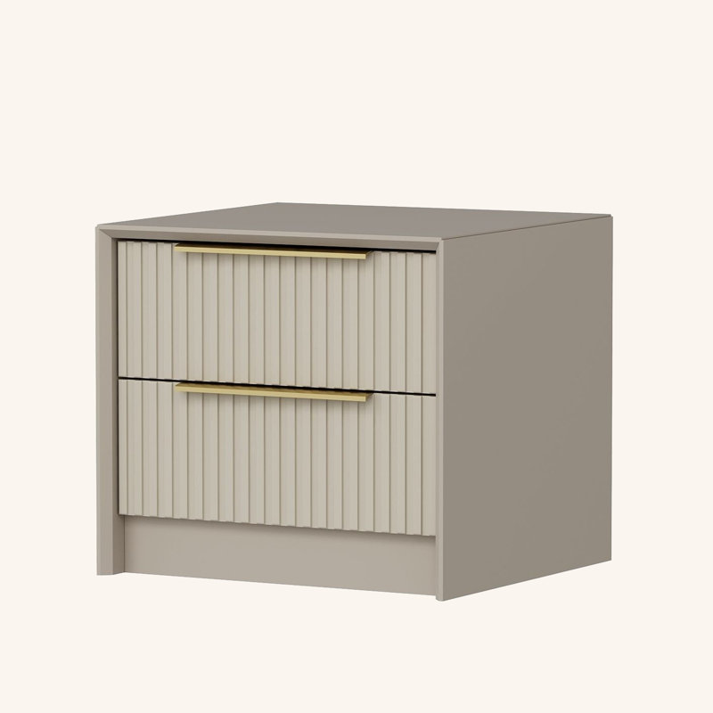 2 Cabinets Nightstand