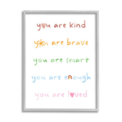You Are Lived Uplifting List - art textuel sur bois