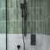 Complete Shower System with Push Buttons Valve and Decorative Trim