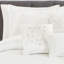  Ensemble d'édredon 7 pièces en microfibre blanche-69822558