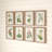8-Piece Wood Framed Wall Art with Floral Portrait Reproductions