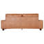 Canapé en cuir végan de 182 cm (71,5 po) avec accoudoirs carrés larges et poches de rangement pour salon.-505264730