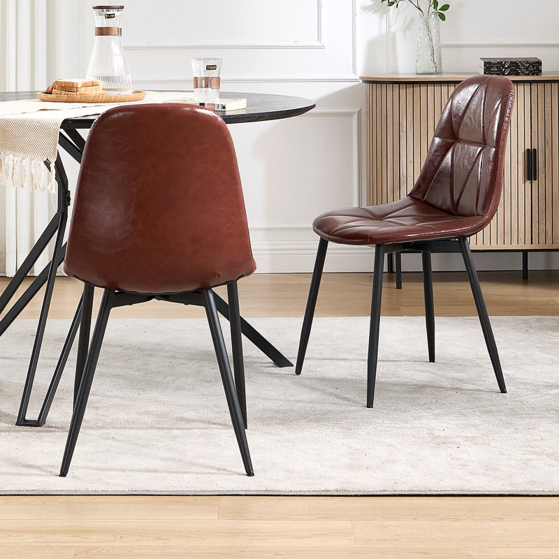 Chaises de salle à manger, chaises rembourrées, chaises de cuisine avec pieds en métal pour la cuisine et la salle à manger
