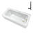 Streamline 60 in. x 30 in. Acrylic Right-Hand Drain Alcove Bathtub in Glossy White With External Drain-101699405