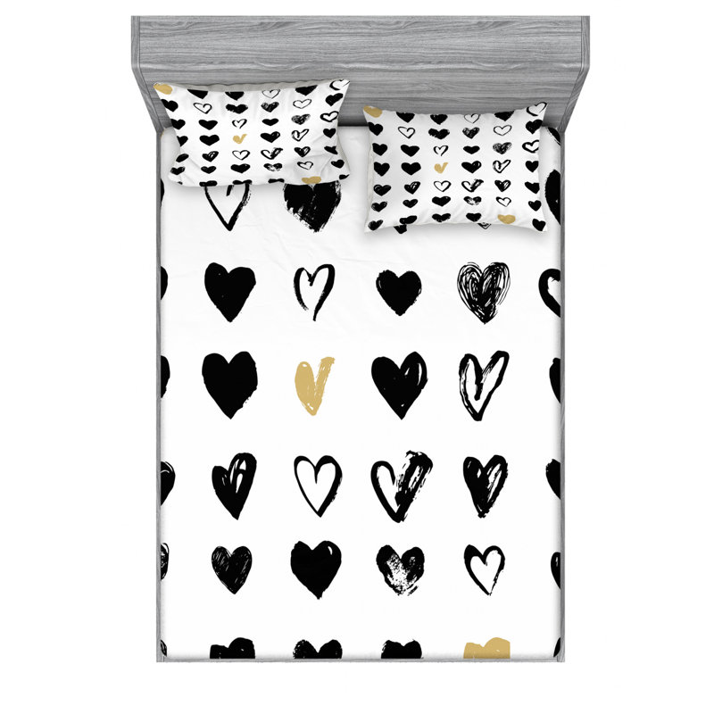 Microfiber Sheet Set, Queen Sheet Set with Fitted Sheet