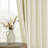 Cadnite 50" W Thermal 100% Blackout Linen Textured Curtain  2 Panels Set-718107618-706787546