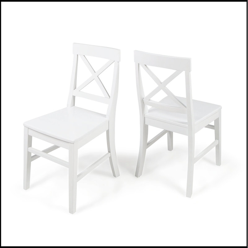Ensemble de 2 chaises de ferme, Blanc
