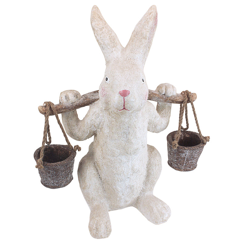 Ezekiel Rabbit the Yokes on Him Easter Bunny Statue