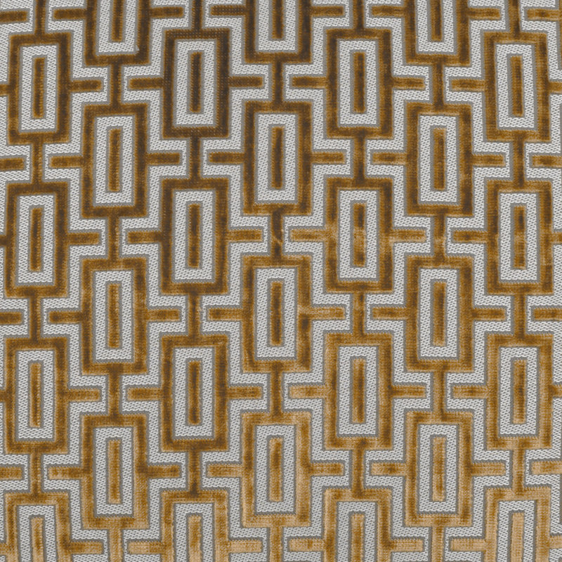 Bergman Geometric Throw Pillow, Topaz, Square 22"