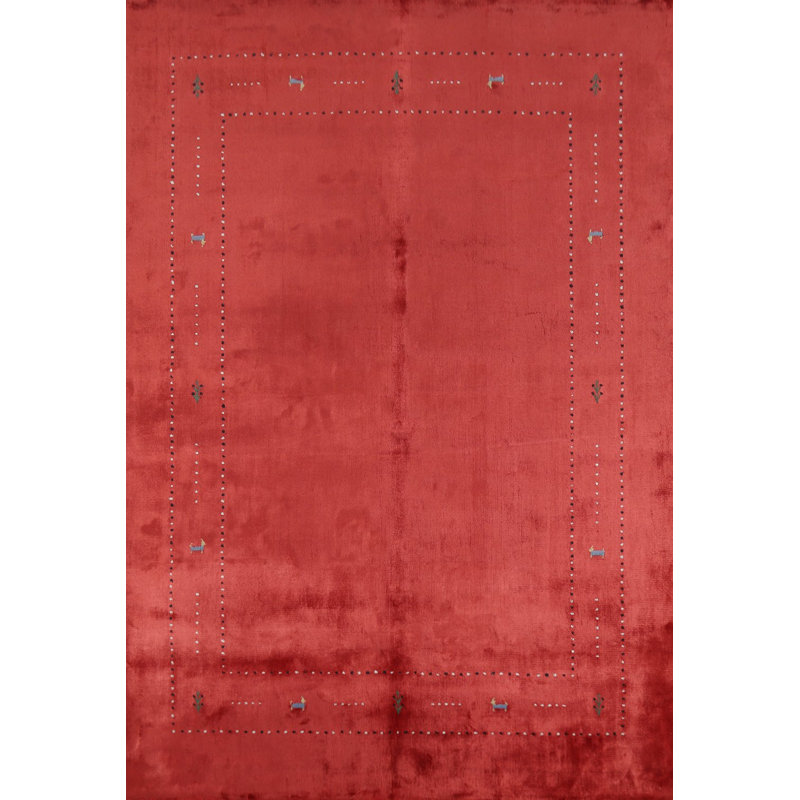 Tapis tribal en laine de style Gabbeh 5 x 8