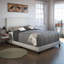Lit plateforme en lin Boyd Sleep Milan | Tête de lit réglable | Structure en bois | Capacité de 700 lb | Style campagnard moderne-1852303863-1852303859