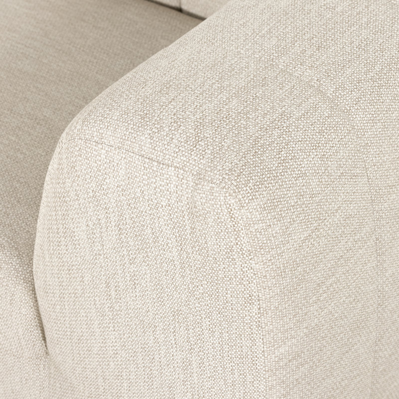 Necci Outdoor 3 PC Sectional-Faye Sand, Faye Sand