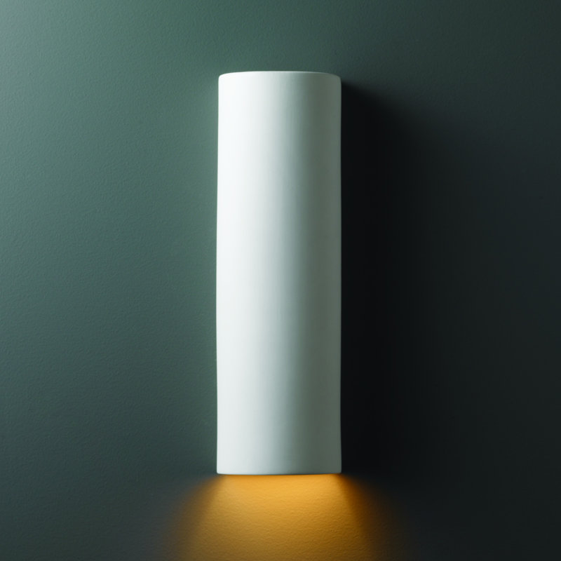 Henry Street Ceramic Flush Mounted Sconce, Bisque