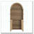 Arch Storage Pantry Cabinet with LED Lighting-2037592270