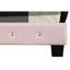 Lit rose de style transitionnel pour plus de confort: H 48 po x l 64 po x P 83 po, assemblage requis, charmante mousse de tissu de velours remplie d'aspect - P 83 po et confortable