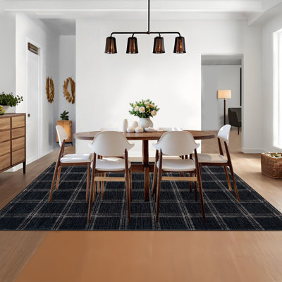 Rectangle Geometric Washable Area Rug
