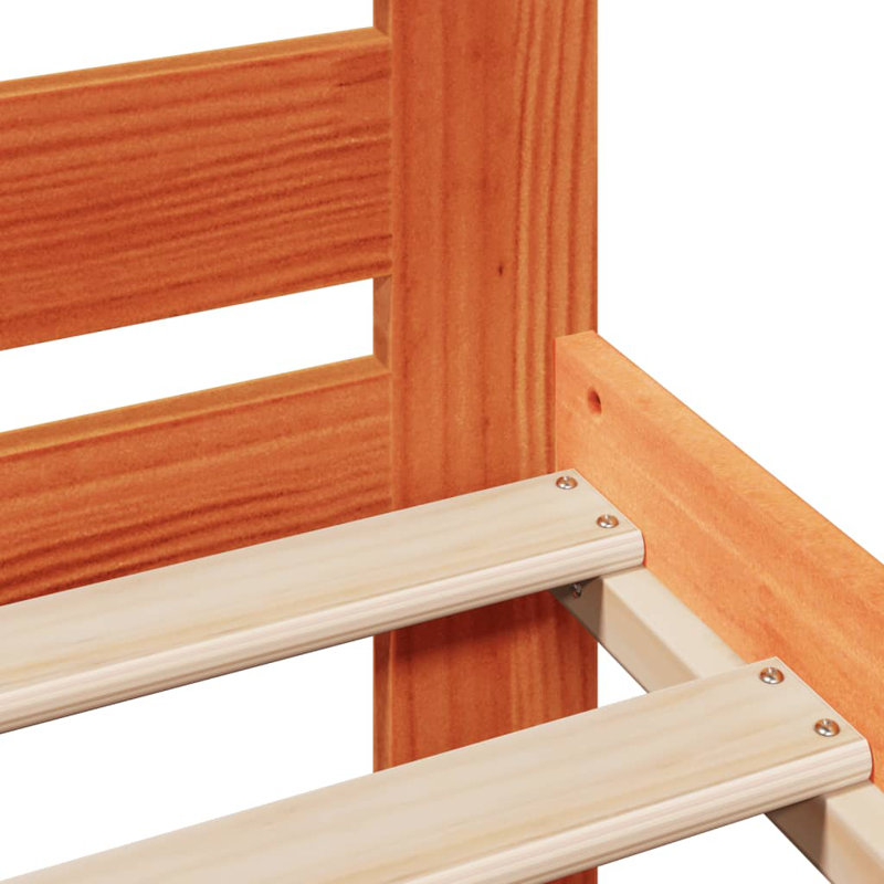 Bed, Wax Brown, Double (4'6)