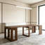 Table de salle à manger extensible pliable, console extensible en bois multifonctionnelle