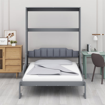 Lit escamotable mural Murphy avec coussin