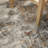 Abstract Machine Made Power Loom Polyester/Polypropylene Area Rug in Gray/Ivory/Golden Beige-461953330