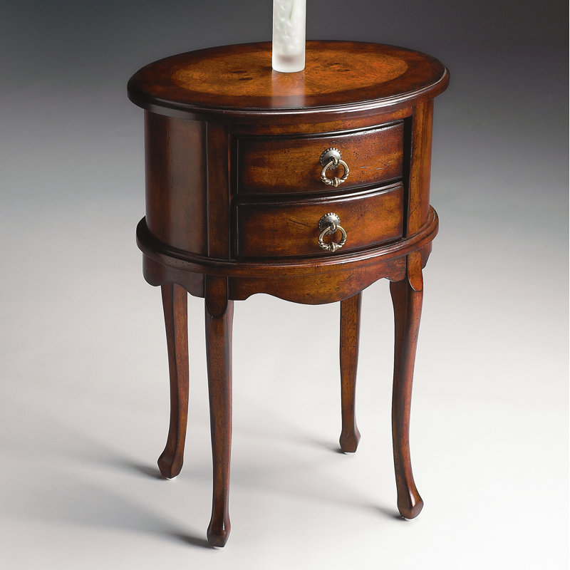 Whitley Oval Side Table, Plantation Cherry