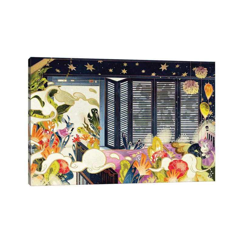Dream Security Door by Sija Hong - Painting on Canvas, Wrapped Canvas, 20.32 cm H x 30.48 cm W