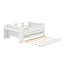 Lit de jour simple avec tiroirs et couchette, rangement pour la tête de lit et tables, station de charge USB-1416403437