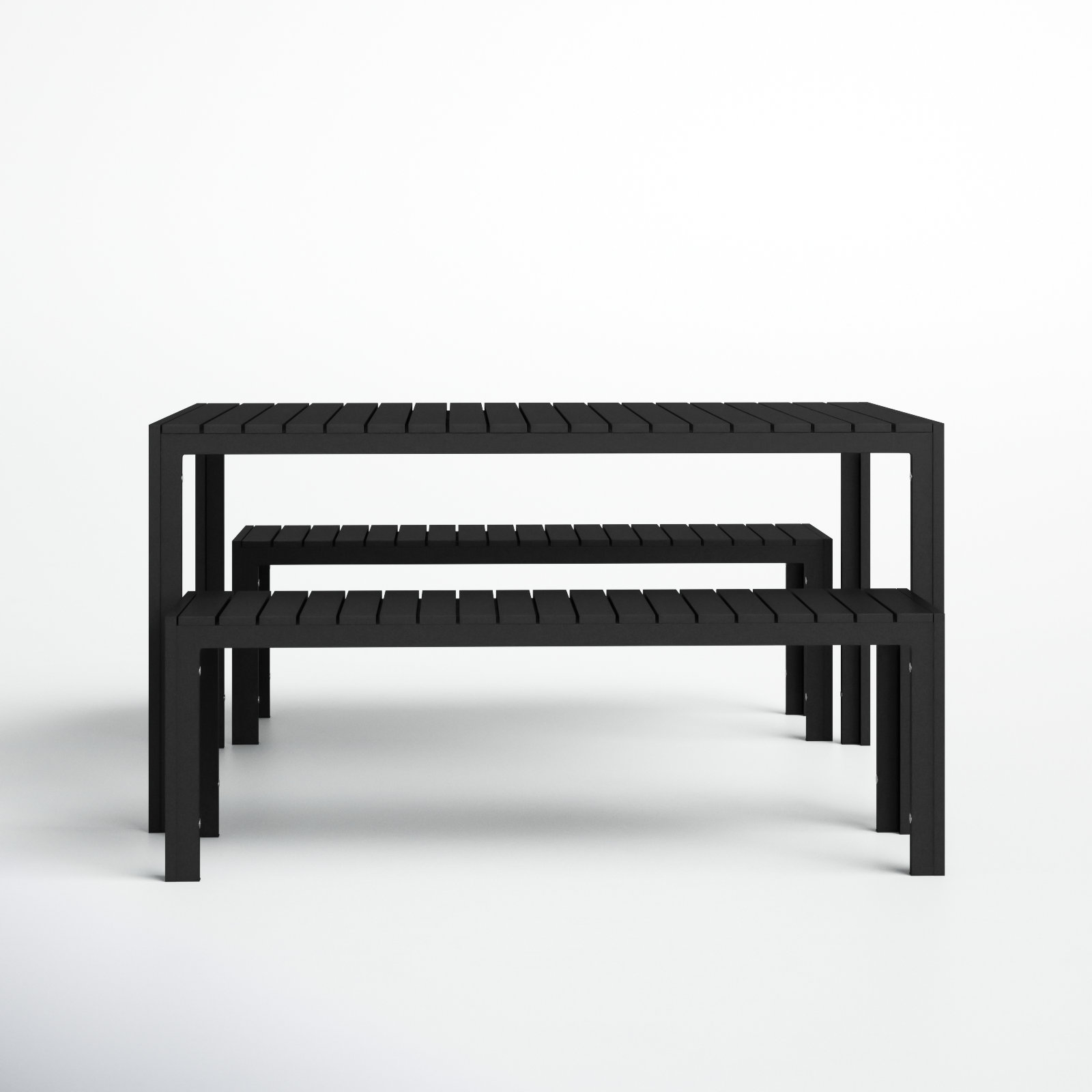 Joel 59'' Rectangular 6 - Person Outdoor Dining Set