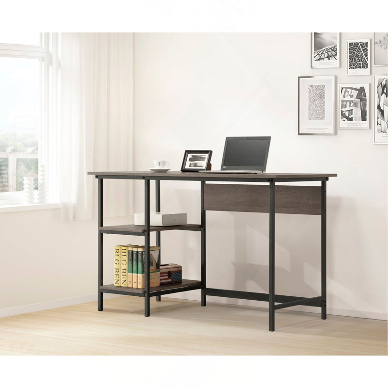 Weathered Gray Computer Desk