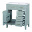 Armoire de salle de bain 30 po avec lavabo et tiroir avec cadre solide et panneau de fibres à densité moyenne 30 po-126234100