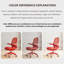 Fauteuil de bureau 40,75 po Red