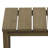 Outdoor 20.6" W Modern Solid Wood Teak Side Table-114983781