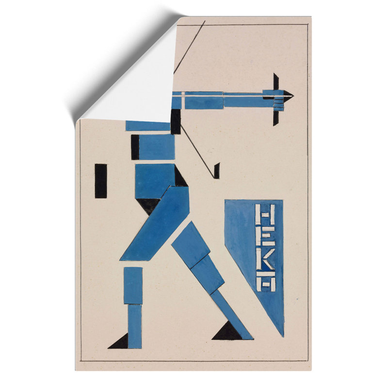 Archer by Theo Van Doesburg - No Frame Painting, 30cm H x 21cm W x 0.1cm D