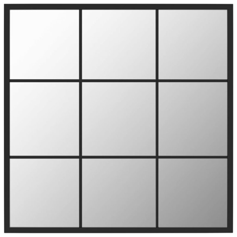Mikayia Rectangular Metal Wall Mirror, 60cm H x 60cm W