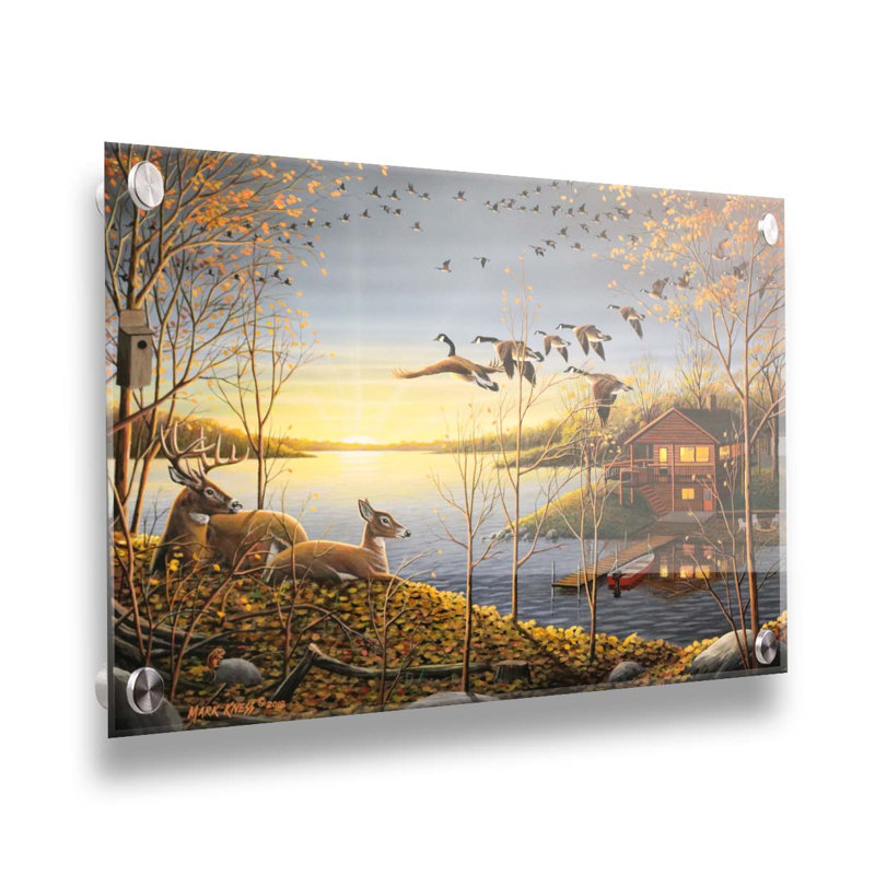 «Dream Cabin» par Mark Kness sur, Plastique sans cadre / acrylique, Non, H 24 po x l 36 po x P 1 po