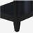 Black Accent Table with Bottom Shelf