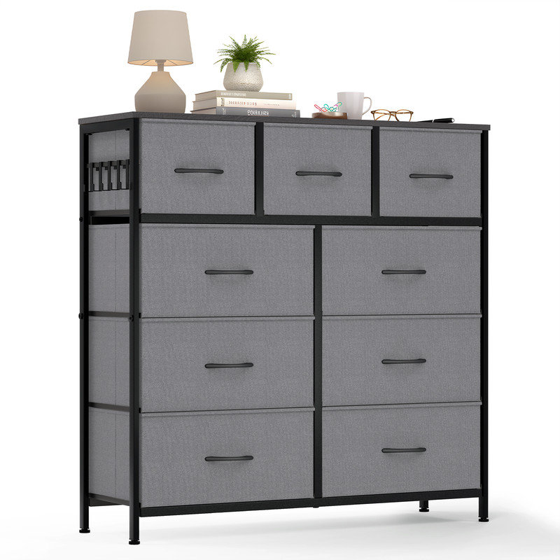 9 Drawer Storage Drawer, Grey