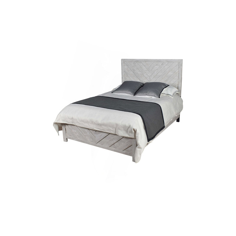 Grand lit de style moderne en bois
