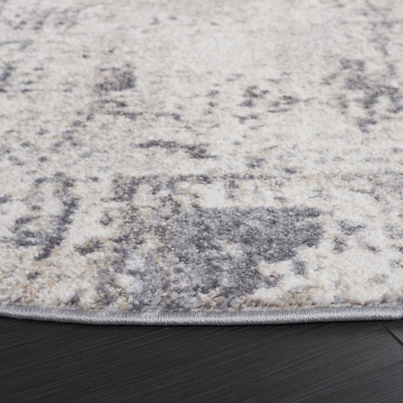 Hanka Performance Abstract Rug, Round 6'7"