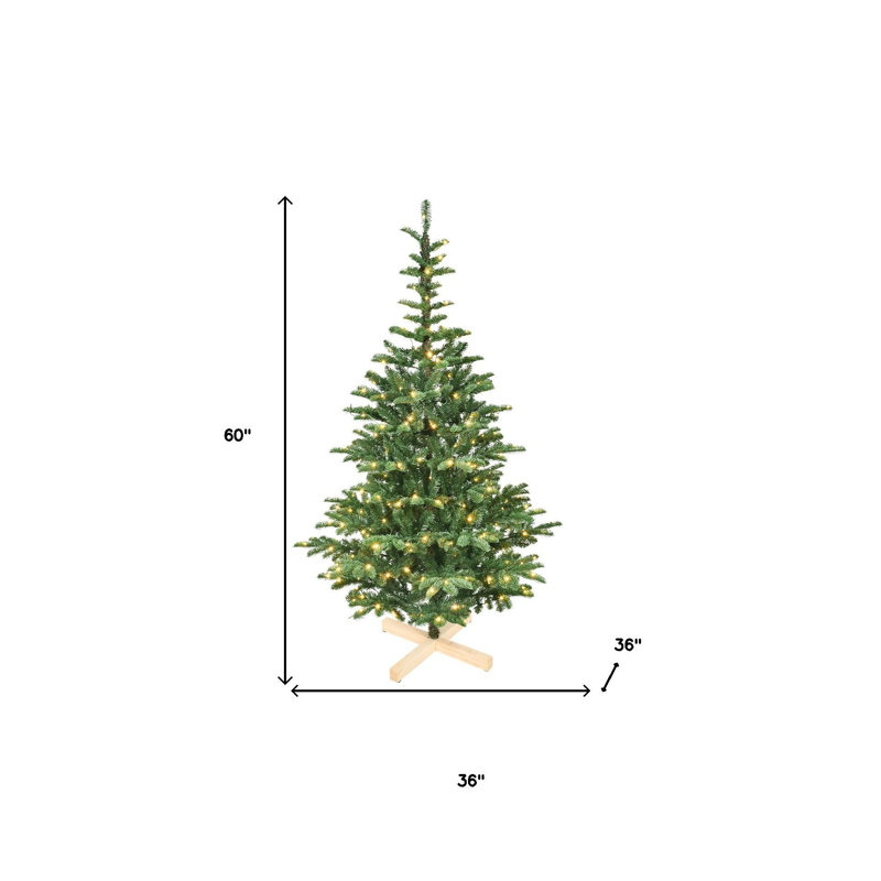 Sapin de Noël illuminé 5 pi