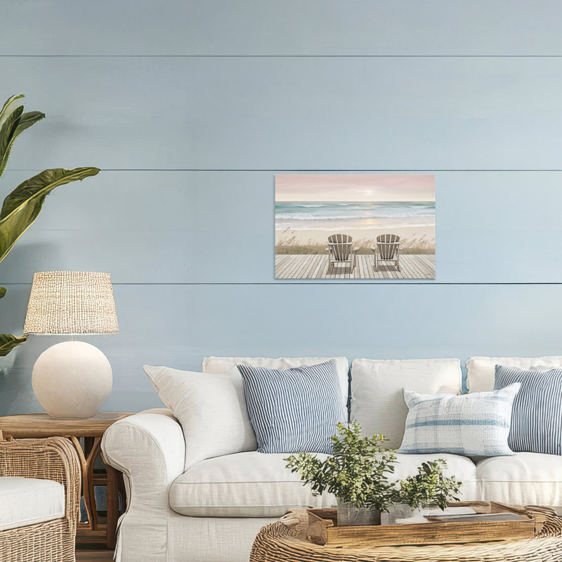 Regarder le pastel coucher de soleil sur toile, design par Amber Sterling, H 20 po x l 30 po