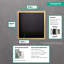 XtraStoris Individual Wall Niche Matte Black with Design Frame 15.38" x 15.38" x 4"-1051920611